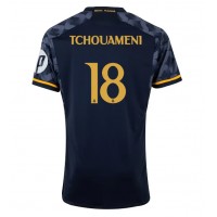 Real Madrid Aurelien Tchouameni #18 Bortatröja 2023-24 Kortärmad